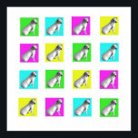 Jack Russell Pop Art Poster<br><div class="desc">Pop art stil poster jack Russell skräcker</div>