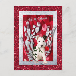 Jack Russell Puppy är min Valentine version 2 Helg Vykort