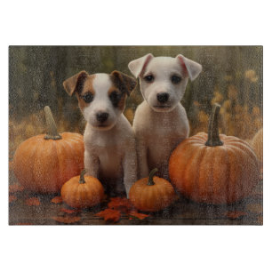 Jack Russell Puppy Autumn Delight Pumpkin