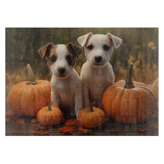 Jack Russell Puppy Autumn Delight Pumpkin (Framsidan)