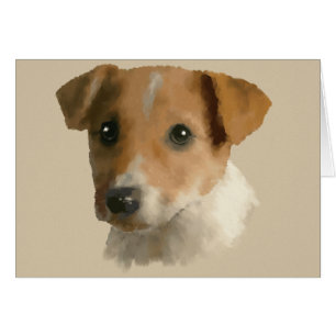 Jack Russell Puppy Hälsningskort