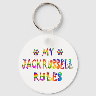 Jack Russell Regler Roligt Nyckelring