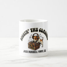 Jack Russell Rolig Grävande Klassiker Retro
