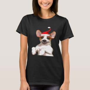 Jack Russell Santa Hat-Coolan Jul T Shirt