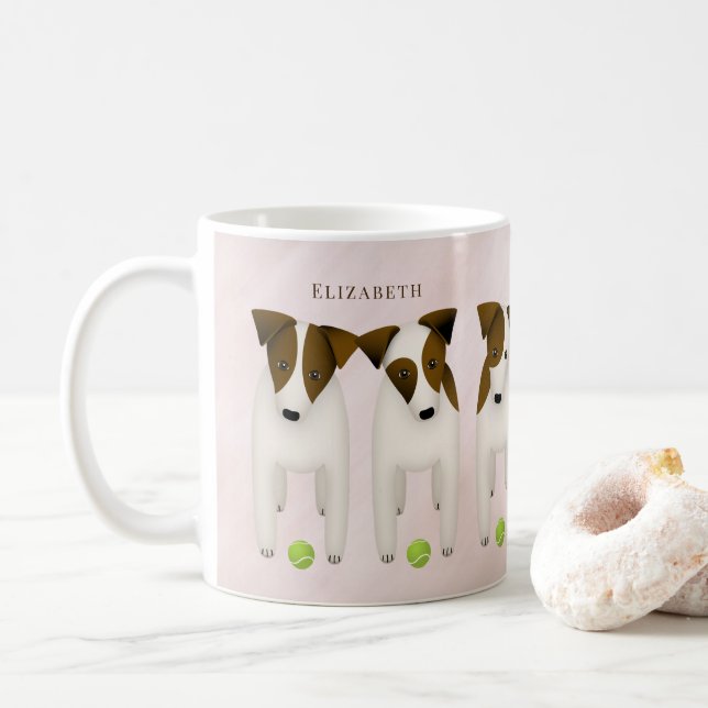 Jack Russell Terrier älskare hund mamma anpassat Kaffemugg (Med munk)