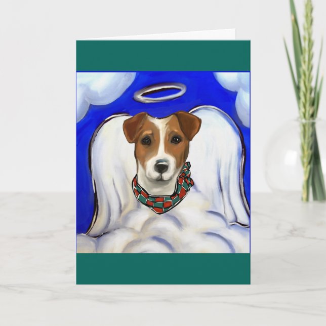 Jack Russell Terrier Ängel Kort (Framsida)