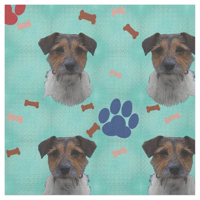 Jack Russell Terrier Art Tyg (Närbild)