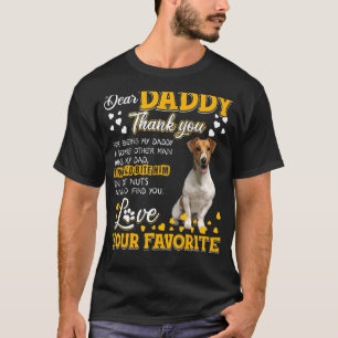 Jack Russell Terrier Bäste pappa Tack for Bein T Shirt