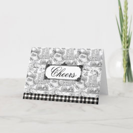 JACK RUSSELL Terrier Black Toile med anpassning Tack Kort