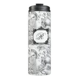 JACK RUSSELL Terrier Black Toile w/Monogram