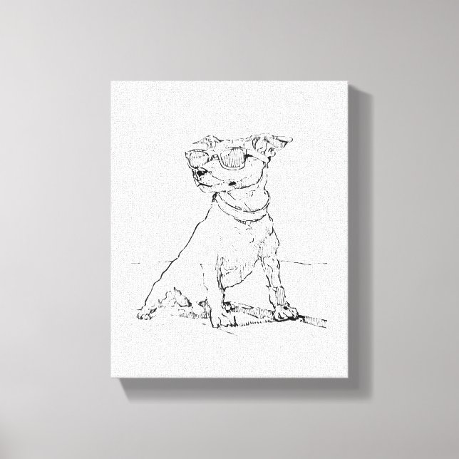 Jack Russell Terrier  Canvastryck (Framsida)