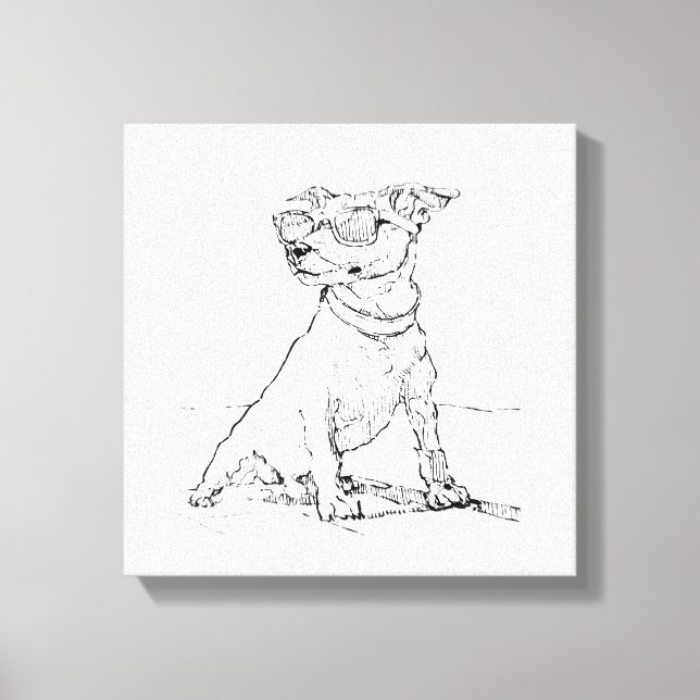 Jack Russell Terrier  Canvastryck (Framsida)