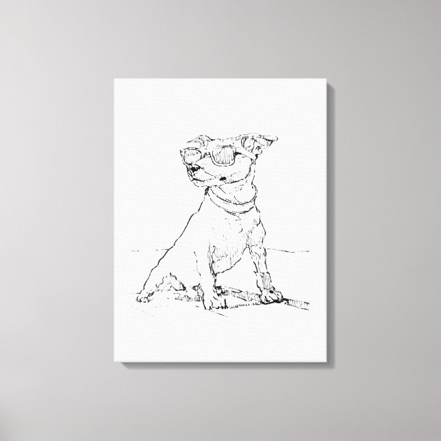 Jack Russell Terrier  Canvastryck (Framsida)