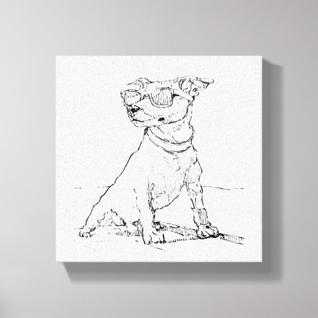 Jack Russell Terrier  Canvastryck (Framsida)