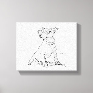 Jack Russell Terrier Canvastryck