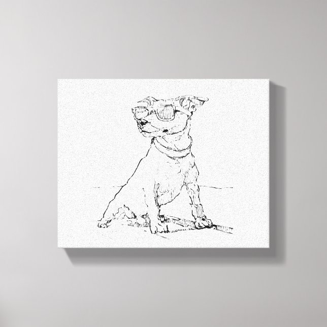 Jack Russell Terrier  Canvastryck (Framsida)