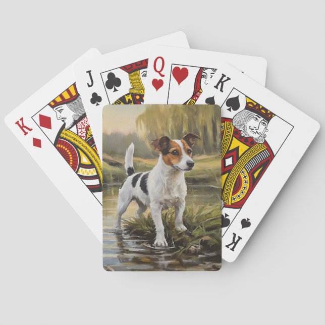 Jack Russell Terrier Casinokort (Baksidan)