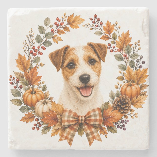 Jack Russell Terrier Coaster Stenunderlägg (Framsidan)