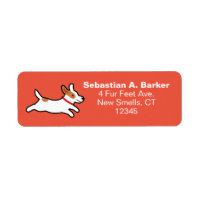 Jack Russell Terrier Cute Tecknad Returadress