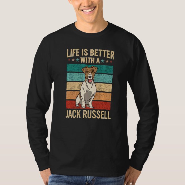 Jack Russell Terrier Dog  2 T Shirt (Framsida)