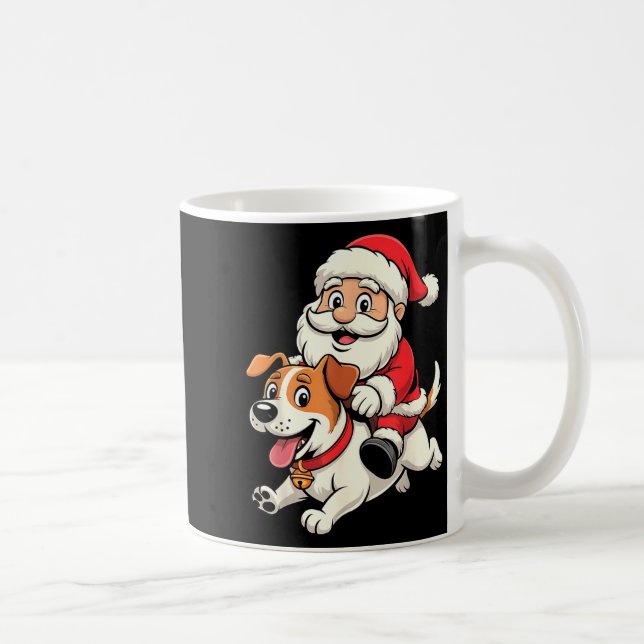 Jack Russell Terrier Dog Lover Kids Men Women Chri Kaffemugg (Höger)