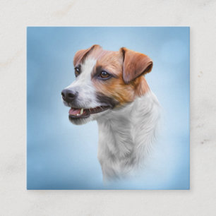 Jack Russell Terrier Fyrkantigt Visitkort