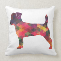 Jack Russell Terrier Geometric Mönster Silhouette