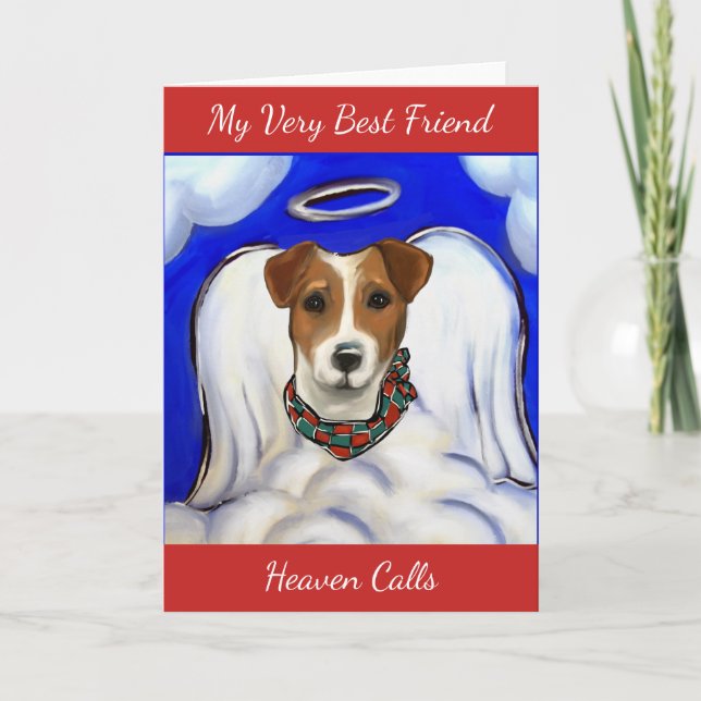 Jack Russell Terrier Helgkort (Framsida)