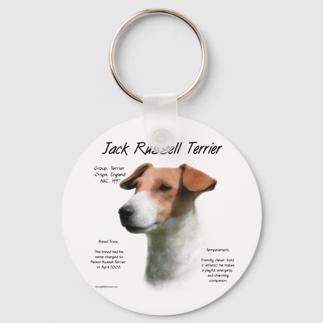 Jack Russell Terrier History Nyckelring (Framsida)