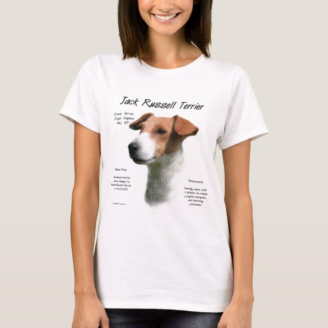 Jack Russell Terrier History T Shirt (Framsida)