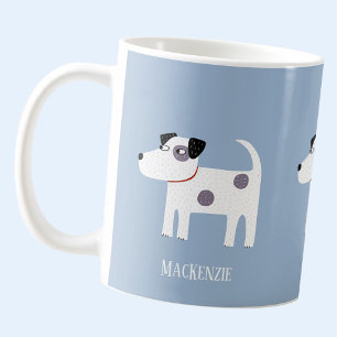 Jack Russell Terrier-Hund anpassade namn Kaffemugg