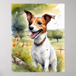Jack Russell Terrier - Hund Art Print Poster