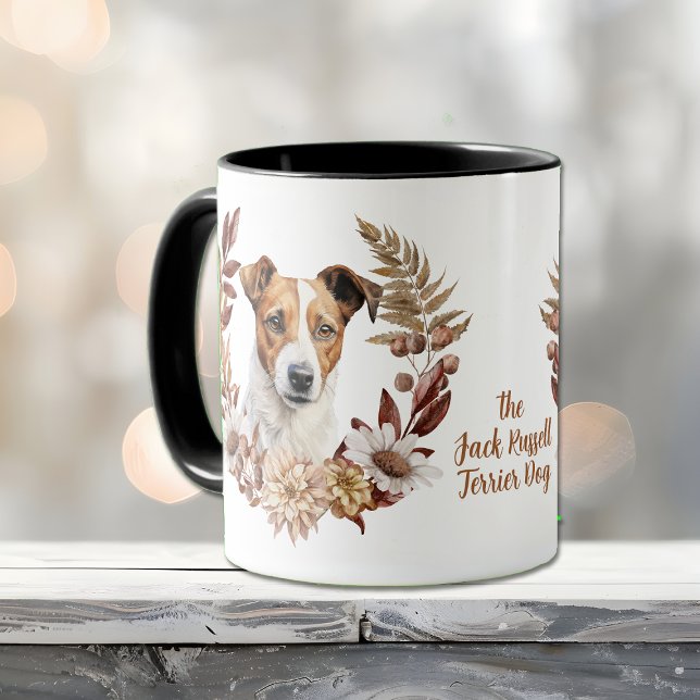 Jack Russell Terrier Hund Autumn WAN Mugg (Skapare uppladdad)