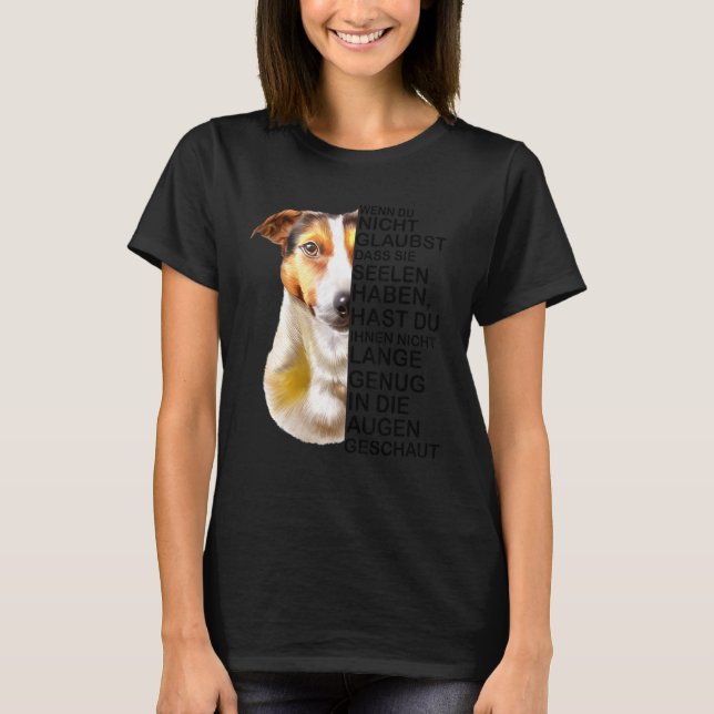 Jack Russell Terrier Hund aveln Soul Say T Shirt (Framsida)