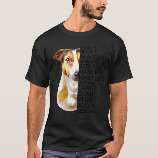 Jack Russell Terrier Hund aveln Soul Say T Shirt (Framsida)