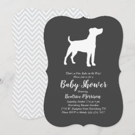 Jack Russell Terrier Hund Baby Shower Inbjudningar