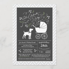 Jack Russell Terrier Hund Baby Shower Inbjudningar