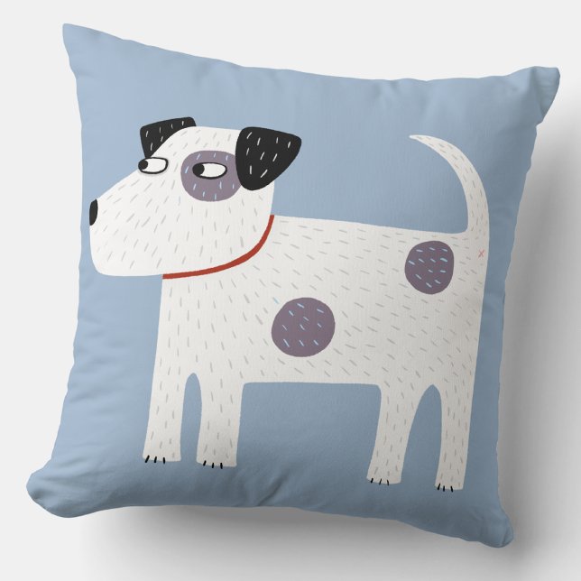 Jack Russell Terrier Hund Kudde (Fun Parson Jack Russell terrier dog throw pillow)
