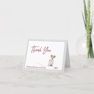 Jack Russell Terrier Hund personalize Bone Tack Kort