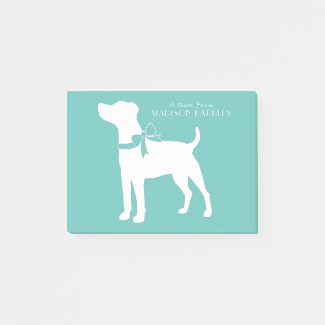 Jack Russell Terrier Hund Puppy Post-it Block (Framsida)