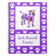 Jack Russell Terrier Hund Silhouette Tass PurplePY