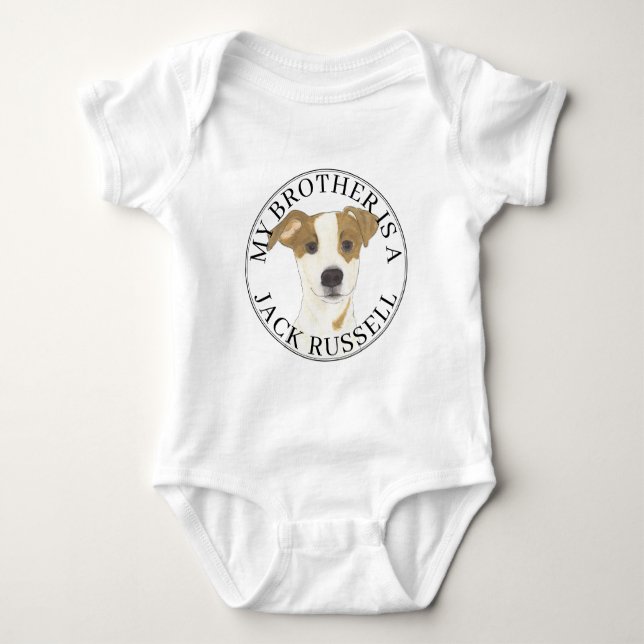 Jack Russell Terrier Hund T Shirt (Framsida)