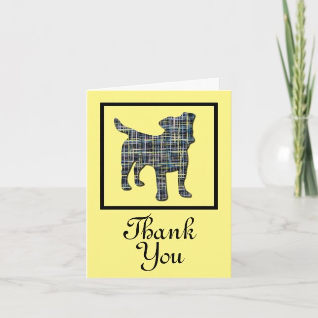 Jack Russell Terrier Hund Tack Greeting Card Kort (Framsida)