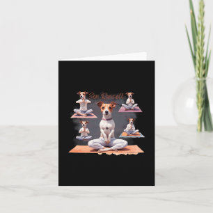 Jack Russell Terrier Hund Zen-ögonblick Med Jack R Kort