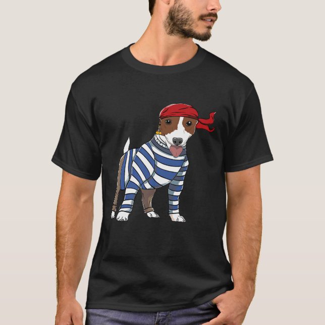 Jack Russell Terrier Hundrasers as A Pirat Sweet  T Shirt (Framsida)