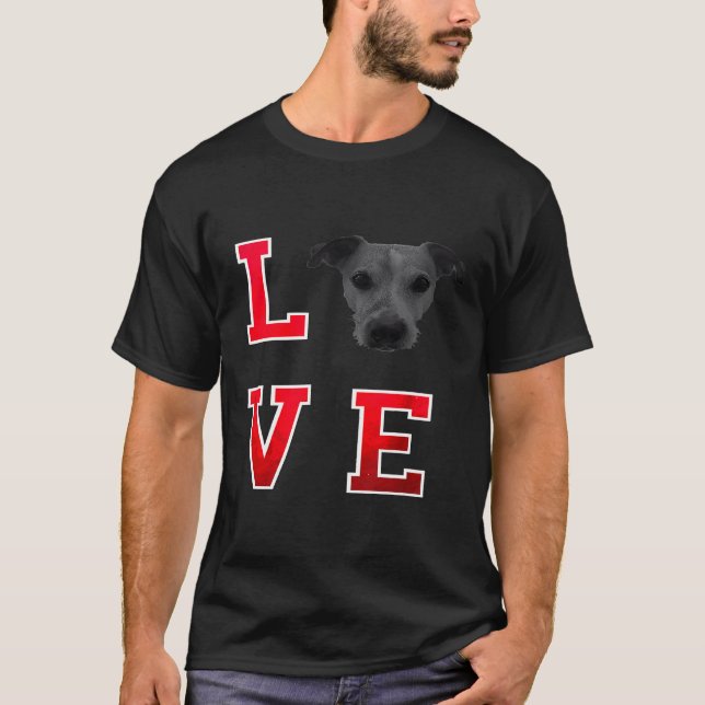 Jack Russell Terrier I kärlek Jack Russell T Shirt (Framsida)