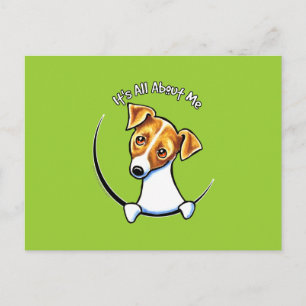 Jack Russell Terrier IAAM Off-Leash Art™ Vykort