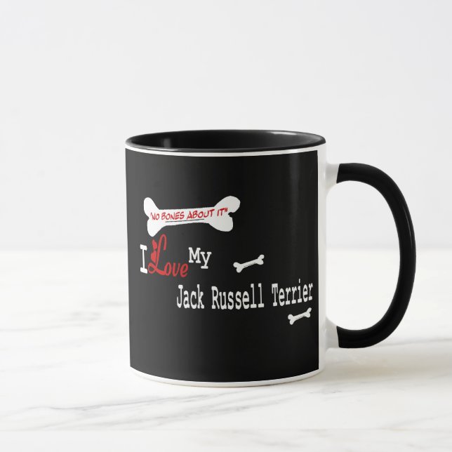 Jack Russell Terrier (Jag älskar) Mugg (Höger)