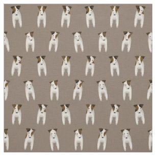 Jack Russell Terrier JRT Söt hund mönster Tyg