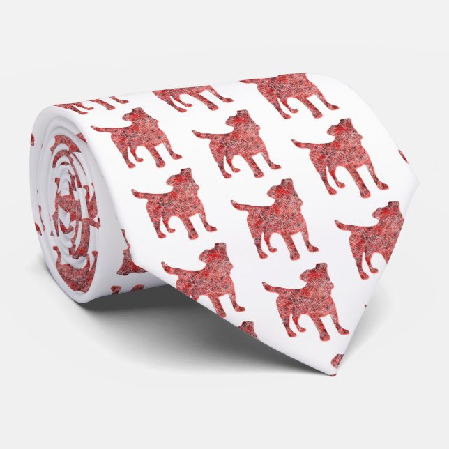 Jack Russell Terrier jul Hund Silhouette Whte Slips (Rullad)